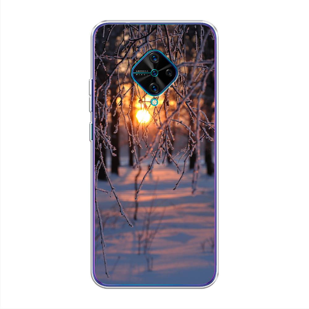 

Чехол для Vivo V17/Y9s "Зима 7", Оранжевый;розовый;черный, 261550-2