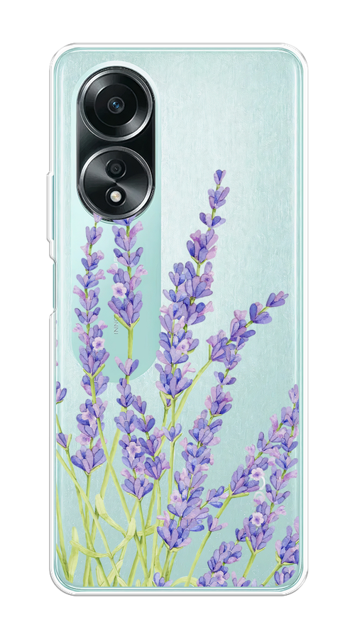

Чехол на Oppo A58 4G "Лавандовые стебли", Фиолетовый;зеленый, 2514950-1