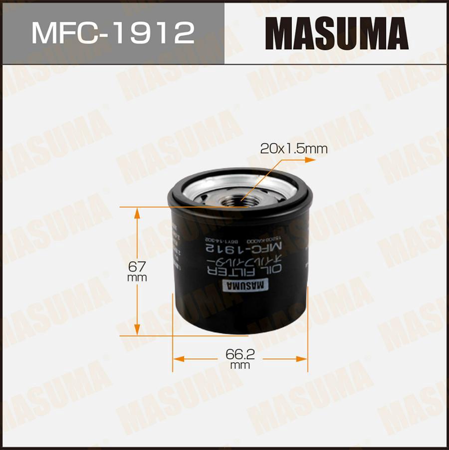 

Фильтр масляный MASUMA mfc1912