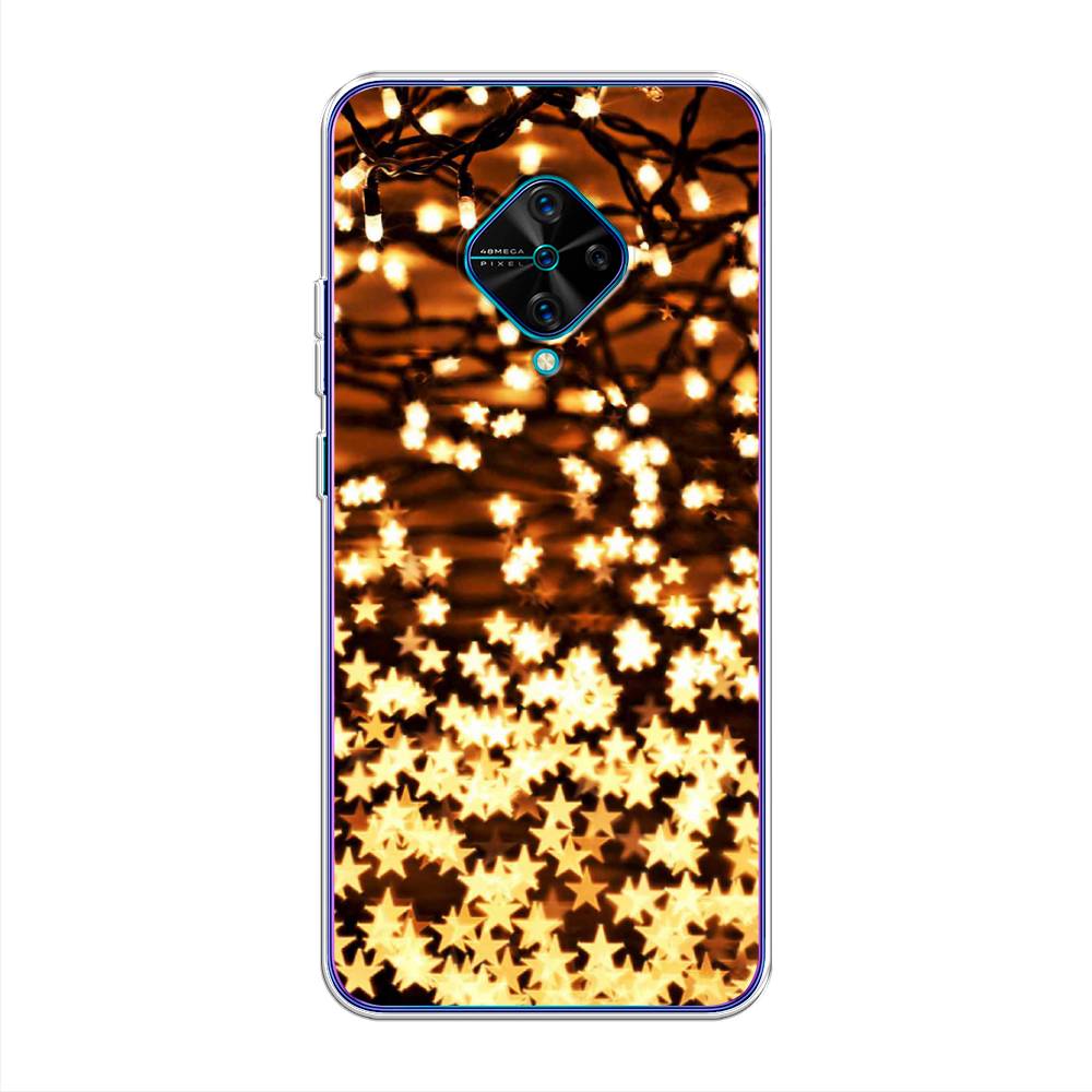 

Чехол для Vivo V17/Y9s "Новогодняя гирлянда", Золотистый, 261550-5