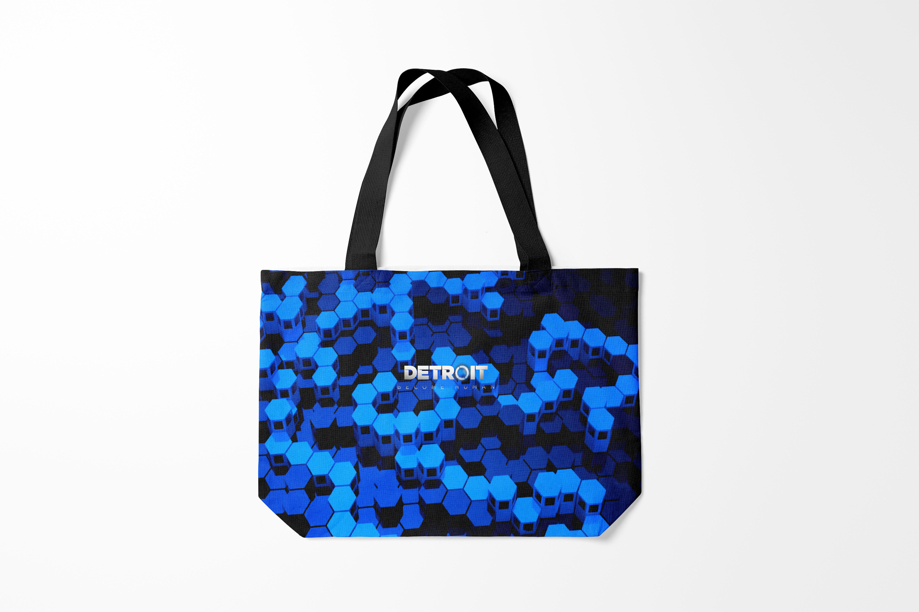 

Сумка шoппер унисекс Burnettie Detroit become human, синий, Detroit become human