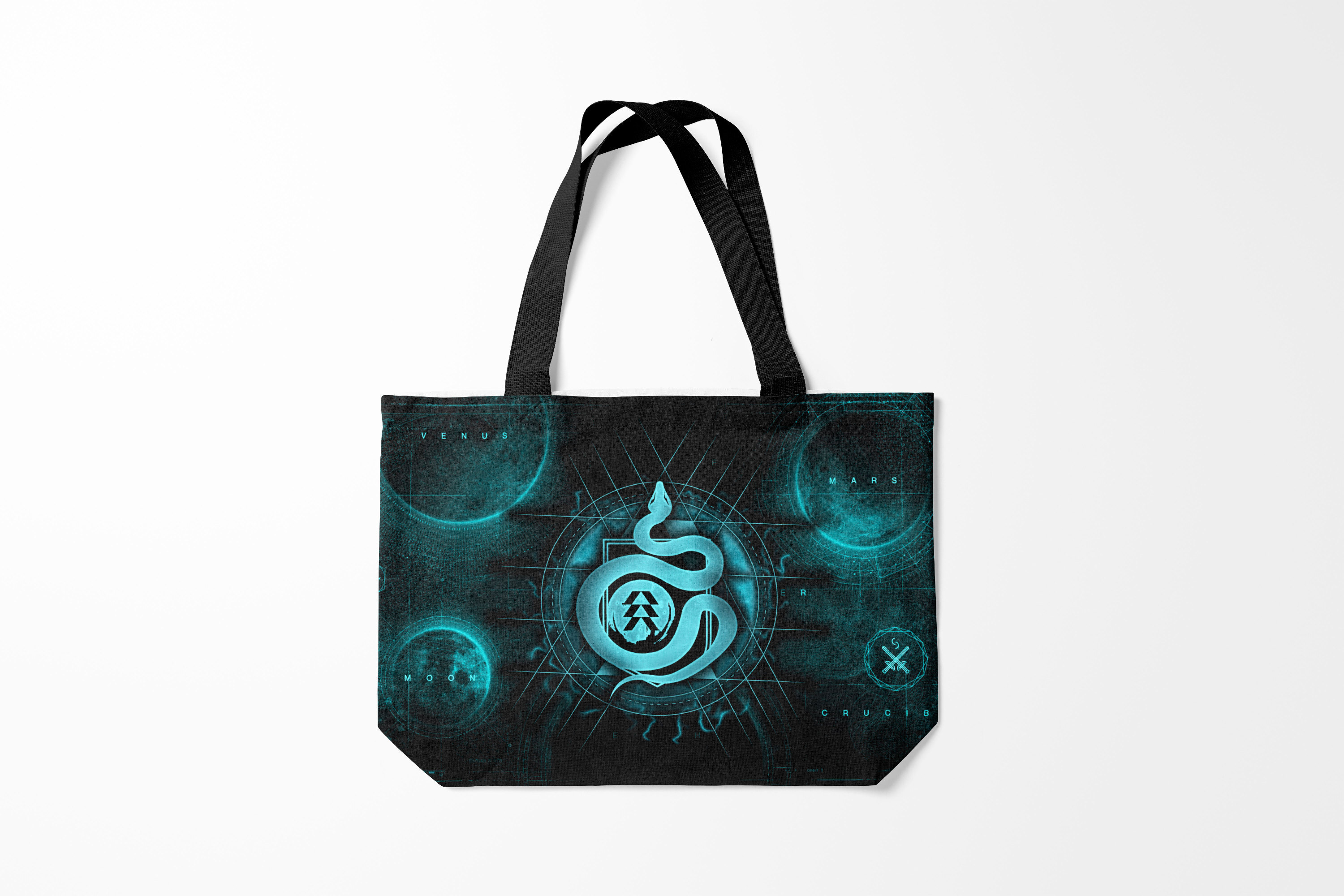 

Сумка шoппер унисекс Burnettie Destiny 2 HUNTER, черный; бирюзовый, Destiny 2 HUNTER