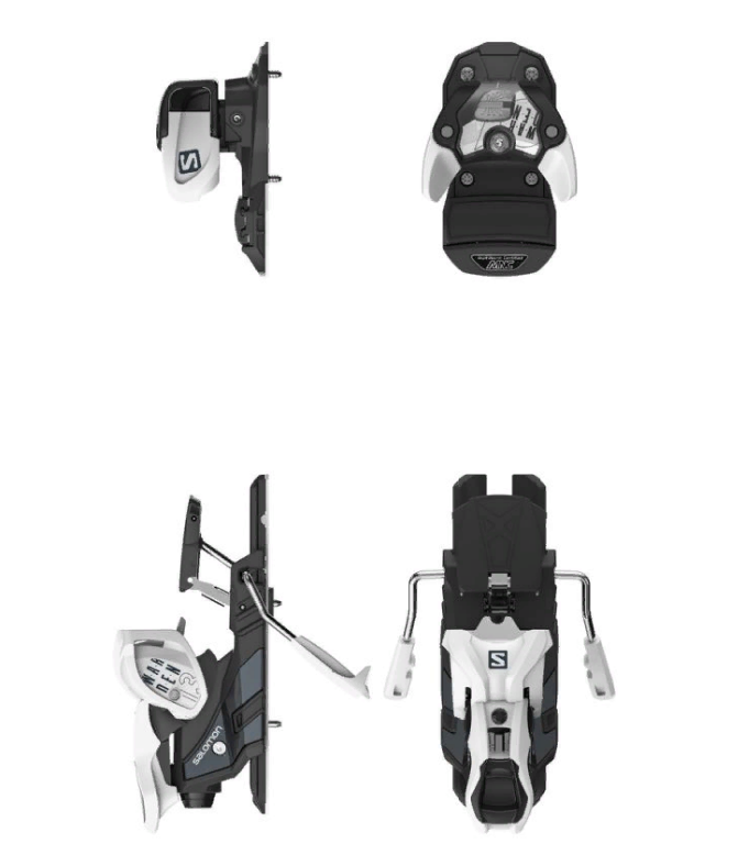 фото Крепления горнолыжные salomon n guardian mnc 13 wh/bk w br+c130 l