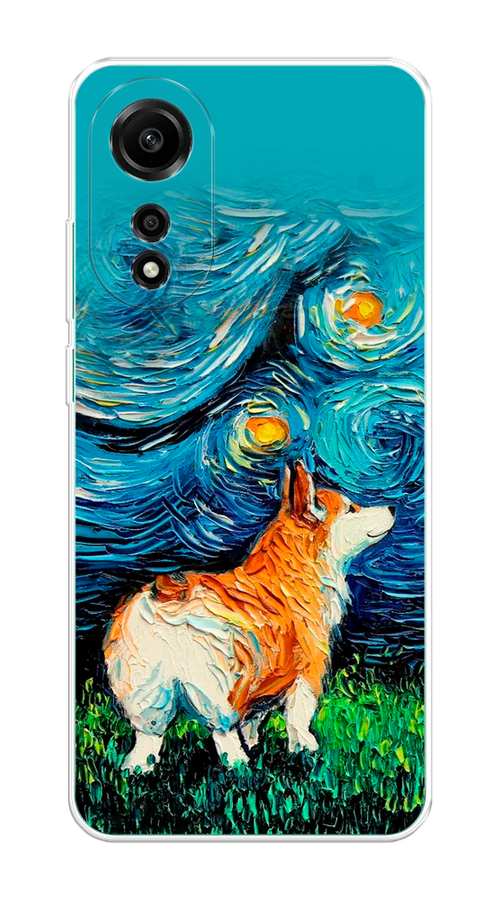 

Чехол на Oppo A78 4G "Корги звёздная ночь", Коричневый;белый;зеленый, 2514750-1