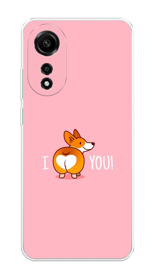 

Чехол на Oppo A78 4G "Корги I love you", Розовый;коричневый;белый, 2514750-1