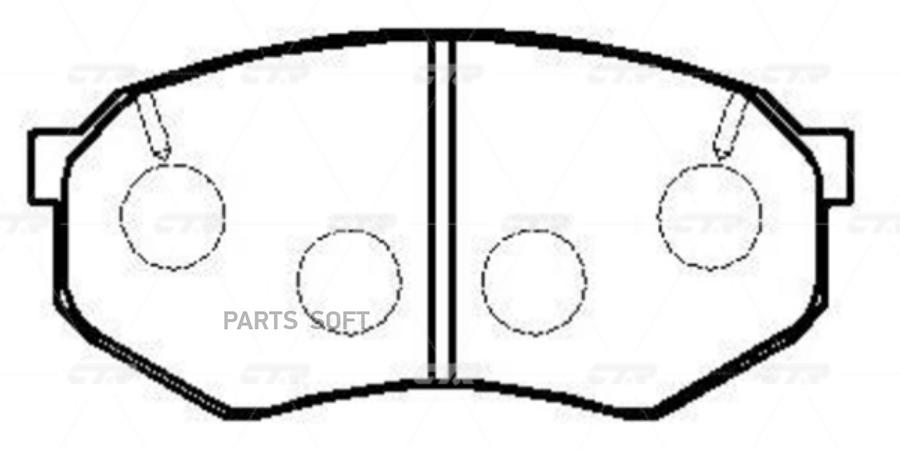 

Тормозные колодки Ctr gk0585