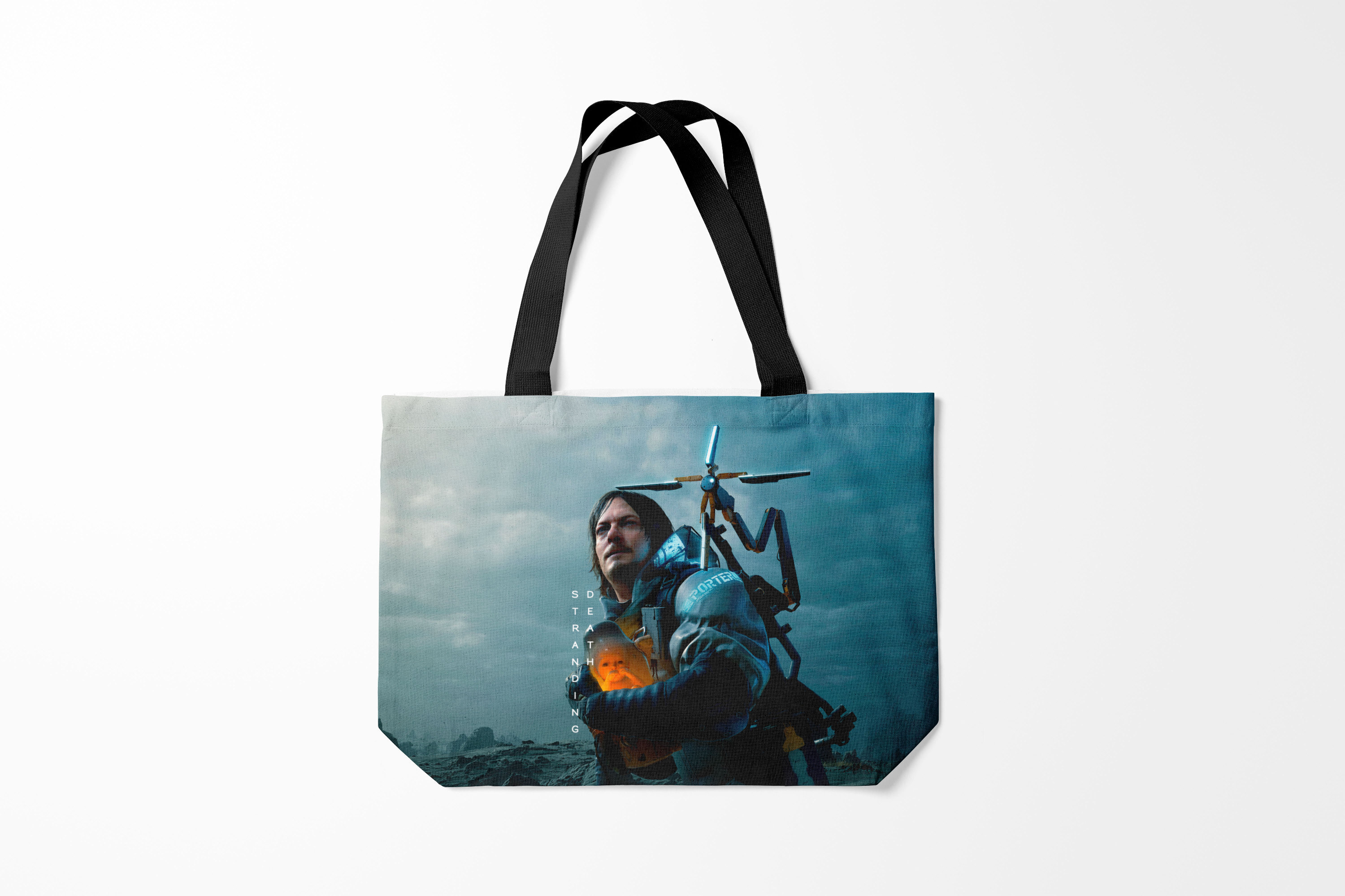 

Сумка шoппер унисекс Burnettie Death Stranding, бирюзовый, Death Stranding