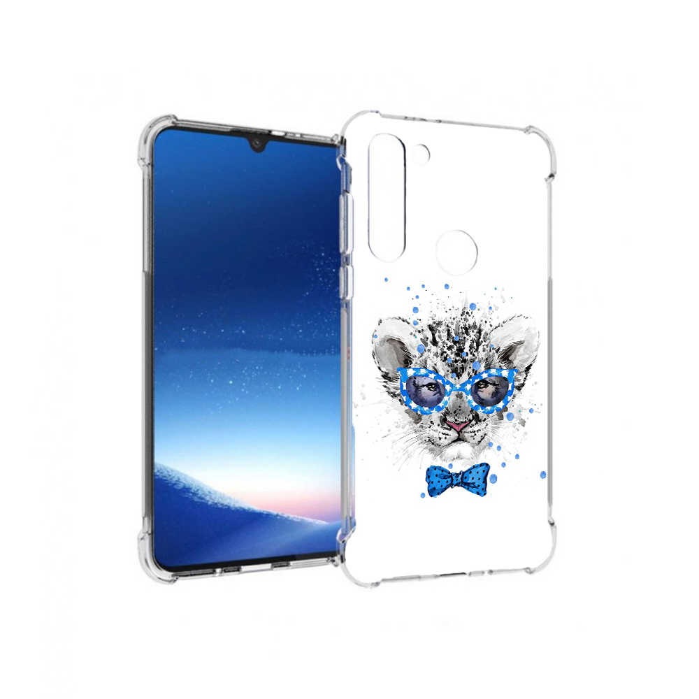

Чехол MyPads Tocco для Motorola Moto G8 Power тигренок с бабочкой (PT143076.340.642), Прозрачный, Tocco