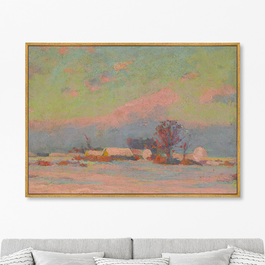 

Репродукция картины на холсте Winter evening 1925г. 75х105см