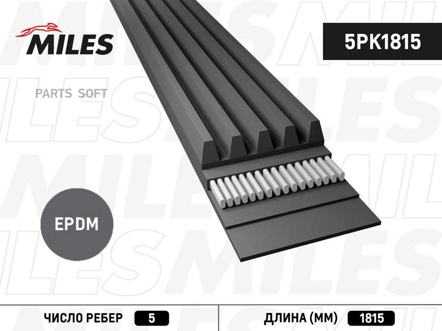 

Ремень П/К Miles арт. 5PK1815