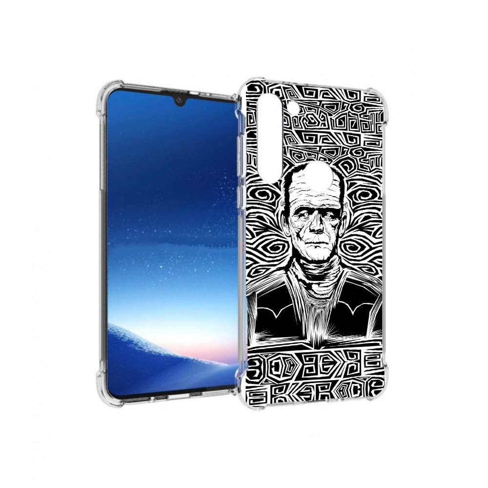 

Чехол MyPads Tocco для Motorola Moto G8 Power франкенштейн черно белый (PT143076.340.661), Прозрачный, Tocco