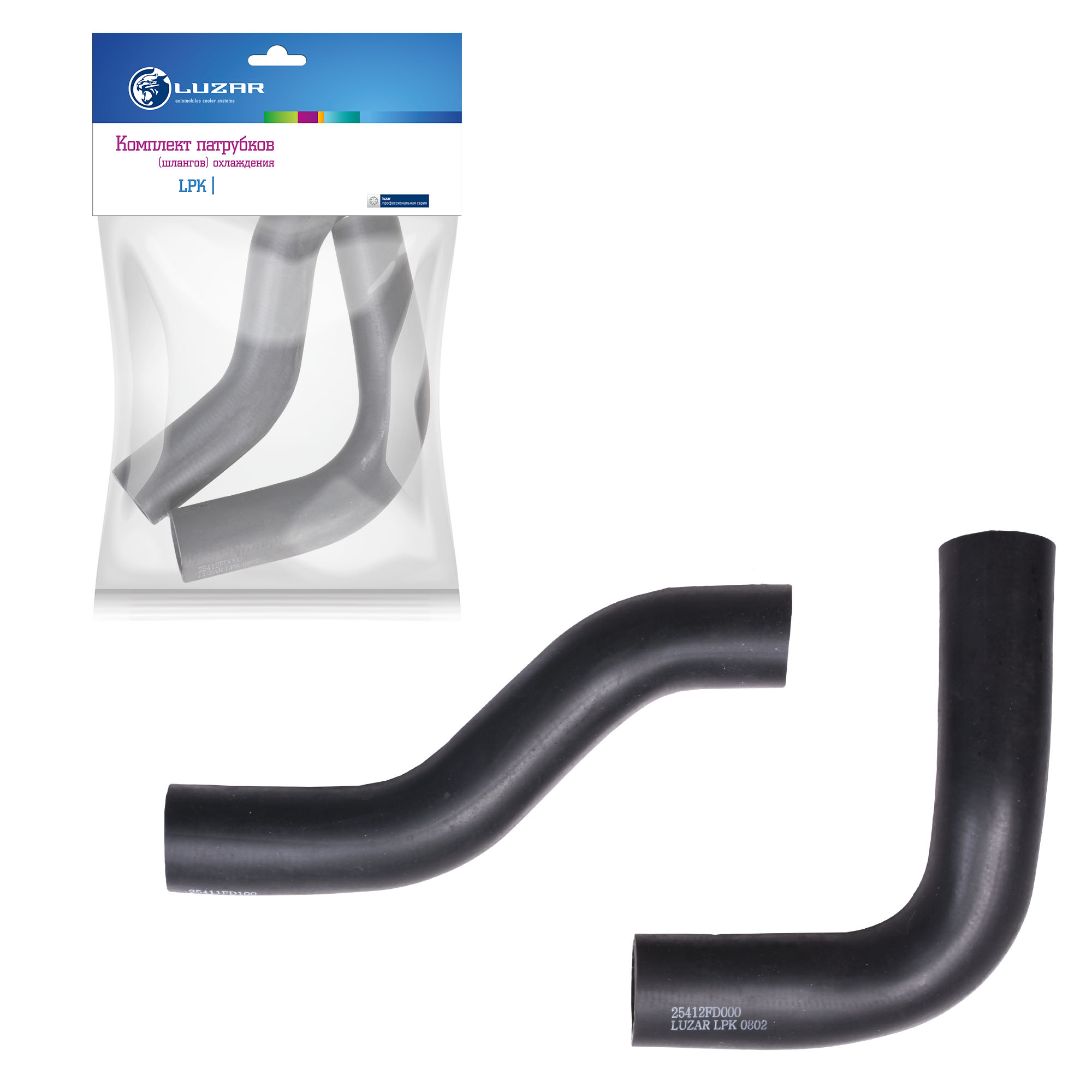 

Комплект Патрубков Рад. Epdm Для А/М Kia Rio (00-) 1.3I/1.5I M/A (2Шт.) (Lpk 0802)