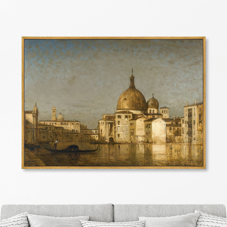 

Репродукция картины на холсте San Simeone Piccolo Venis 1910г. 75х105см