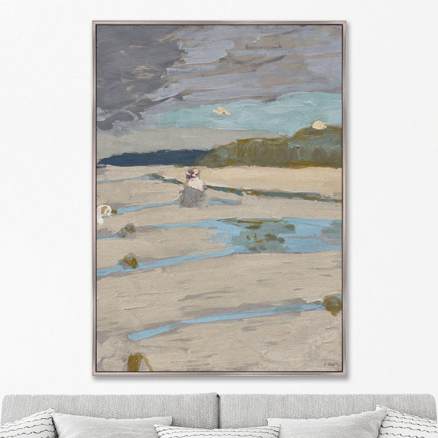 

Репродукция картины на холсте The Beach at Saint-Jacut 1909г. 75х105см