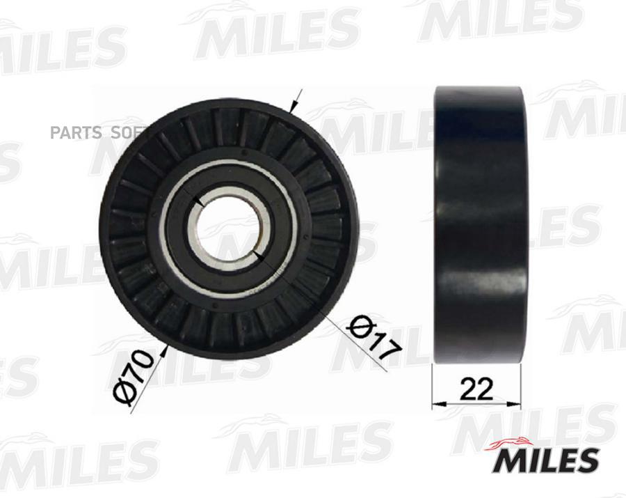 

Ролик Ремня Приводного Mb W168/W169/W245/W414 1.4-2.0 Miles ag03055