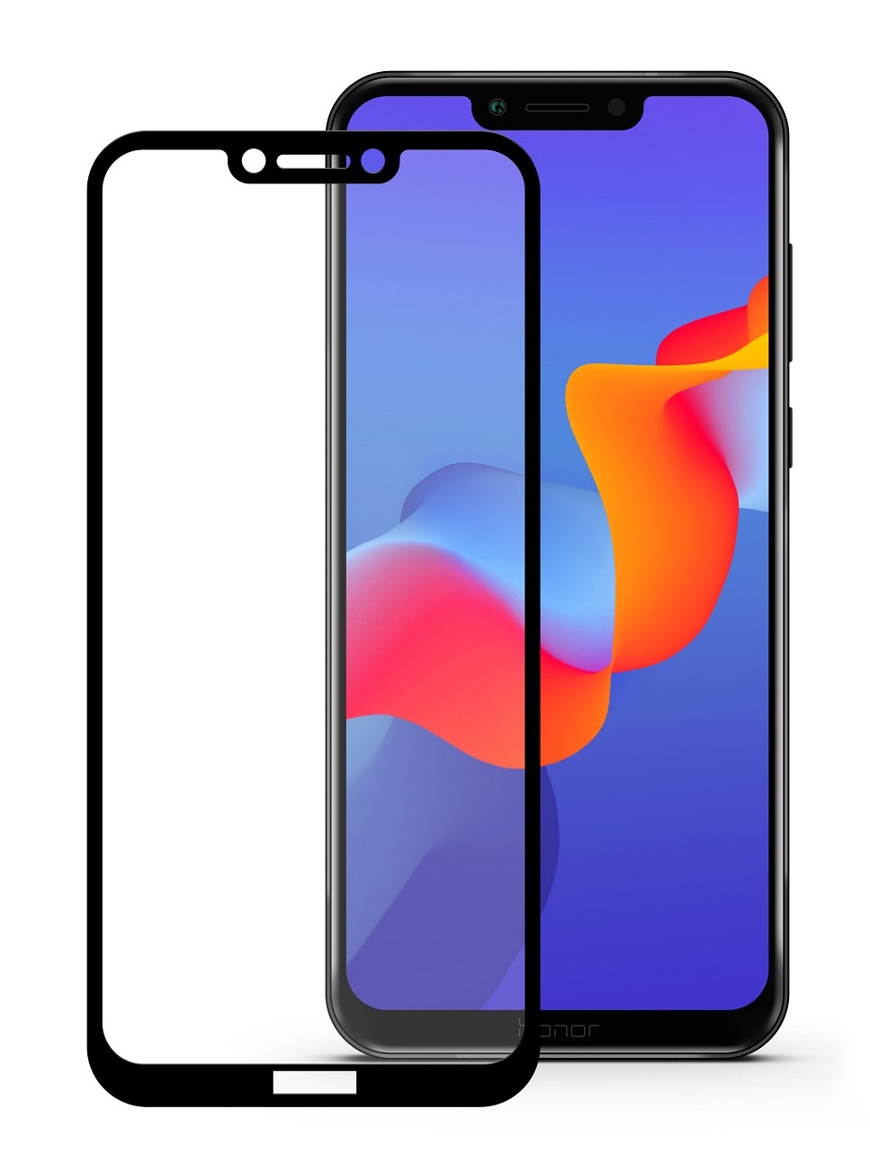 

Защитное стекло на Honor Play, 5D, черный, X-case
