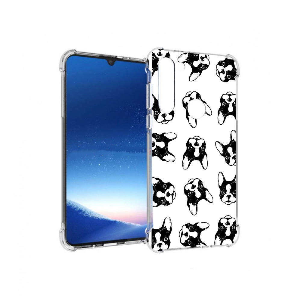 

Чехол MyPads Tocco для Motorola Moto G8 Power черно белые собачки (PT143076.340.683), Прозрачный, Tocco