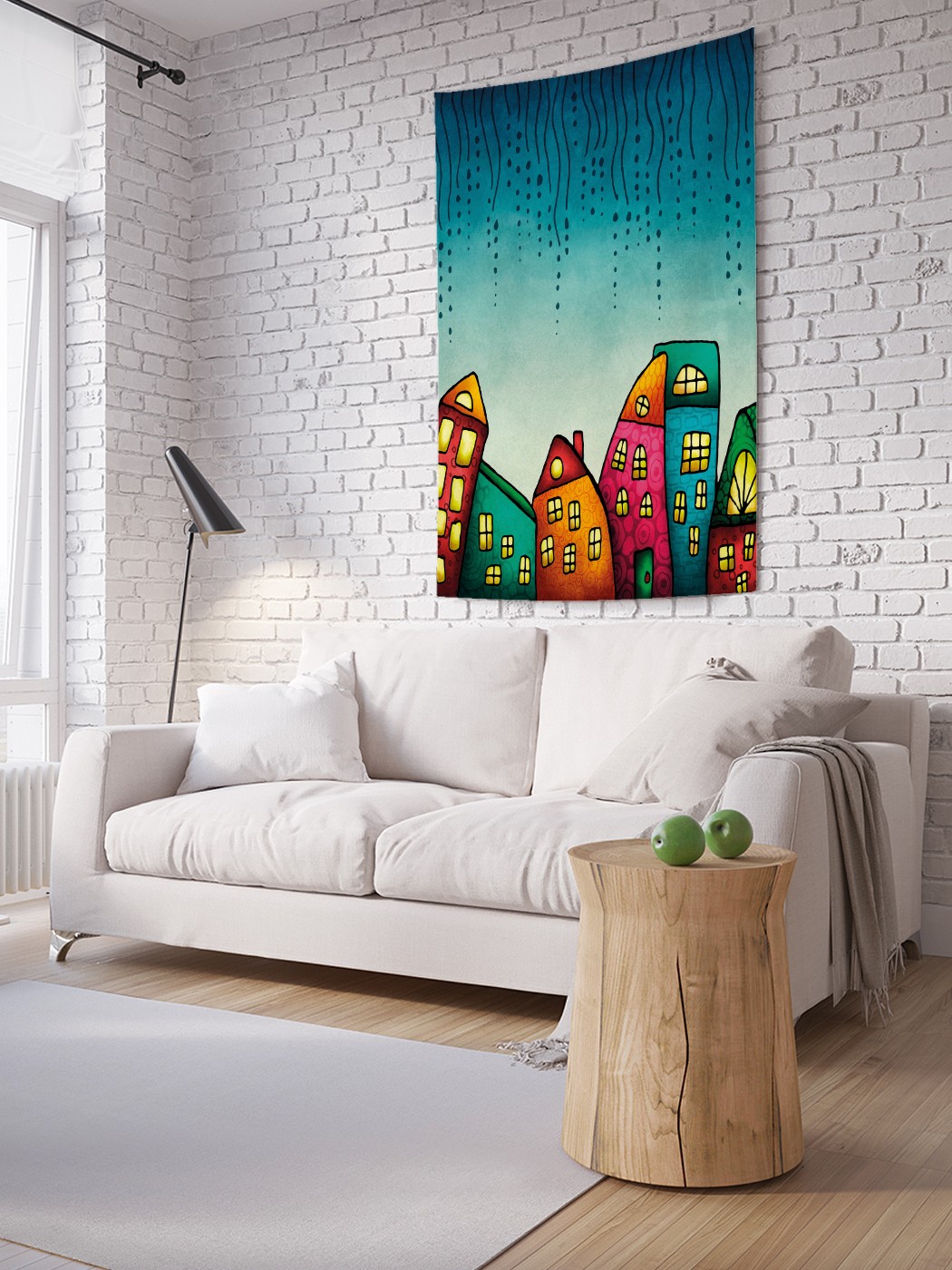 

Вертикальное фотопанно на стену JoyArty Волшебный город 150x200 см, Волшебный город