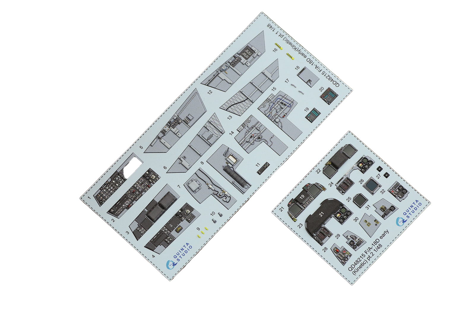 

3D Декаль интерьера Quinta Studio 1/48 кабины F/A-18D Early(Kinetic)QD48215, Цветной