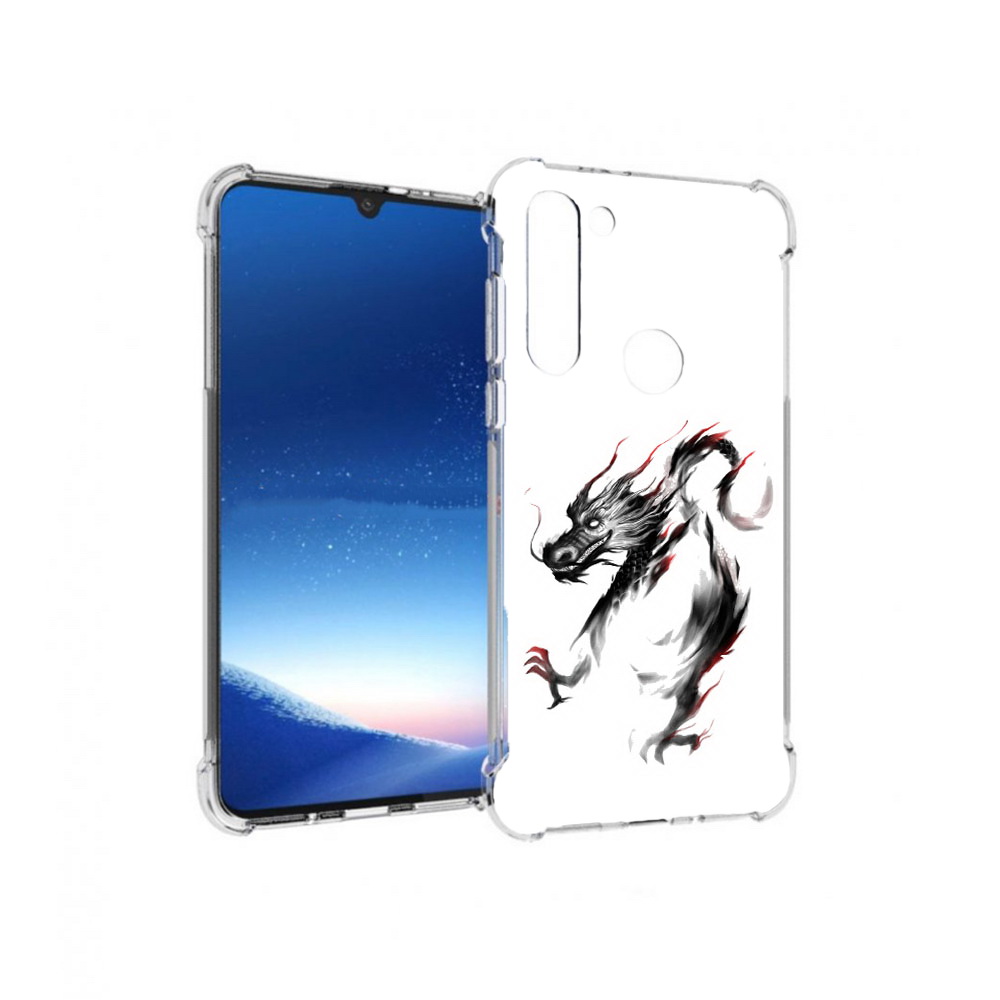 

Чехол MyPads Tocco для Motorola Moto G8 Power черный дракон (PT143076.340.690), Прозрачный, Tocco