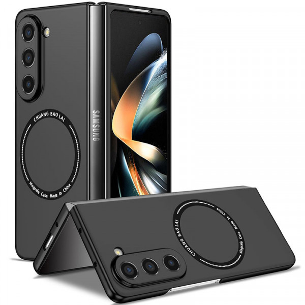 

Чехол RosCase Matte Shield поддержка Magsafe для Samsung Galaxy Z Fold 6, Черный