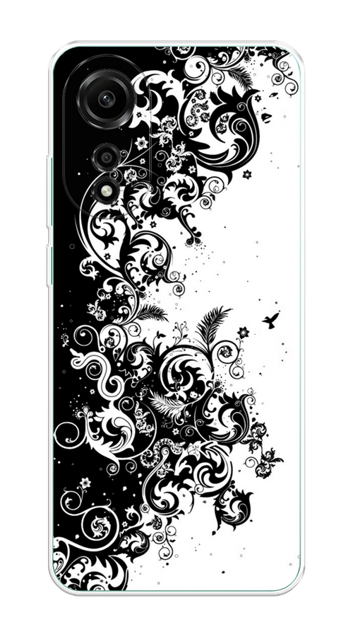 

Чехол на Oppo A78 4G "Черно белый узор", Белый;черный;серый, 2514750-1