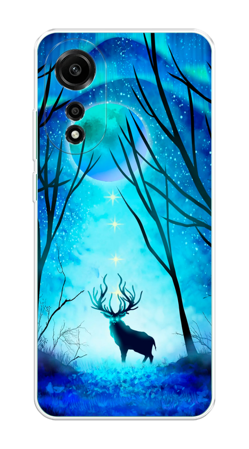

Чехол на Oppo A78 4G "Олень северное сияние", Синий;черный;голубой, 2514750-1