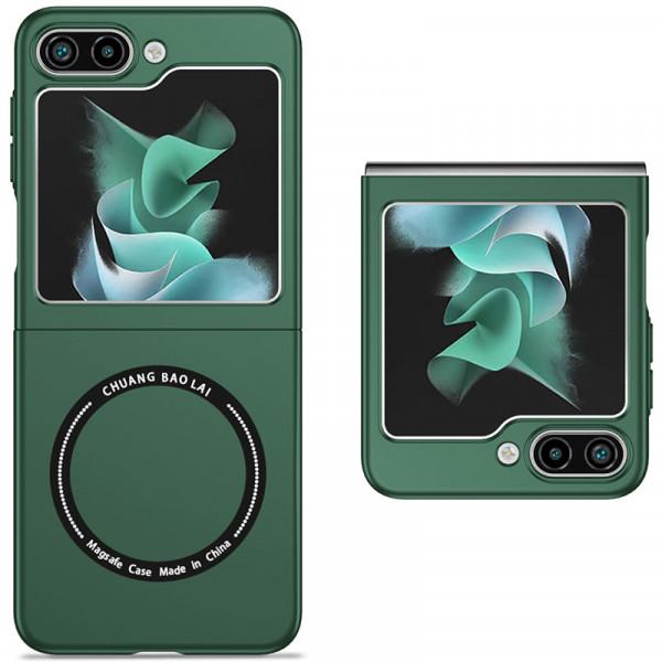 

Чехол RosCase Matte Shield с поддержкой Magsafe для Samsung Galaxy Z Flip 5, Зеленый