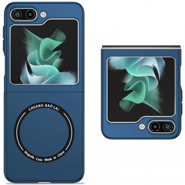 

Чехол RosCase Matte Shield с поддержкой Magsafe для Samsung Galaxy Z Flip 5, Синий