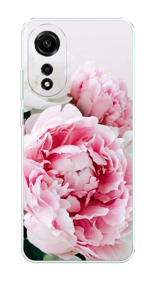 

Чехол на Oppo A78 4G "Розовые и белые пионы", Розовый;белый, 2514750-1
