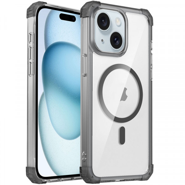 

Чехол RosCase Nature Magnetic с поддержкой MagSafe для iPhone 15, Черный