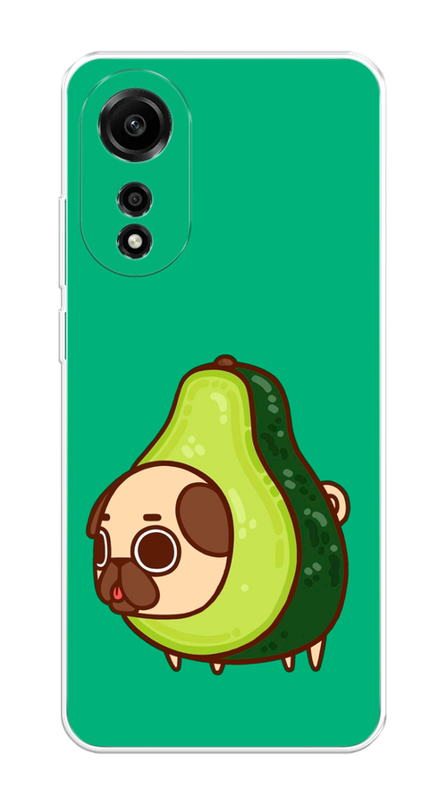 

Чехол на Oppo A78 4G "Мопс авокадик", Зеленый, 2514750-1