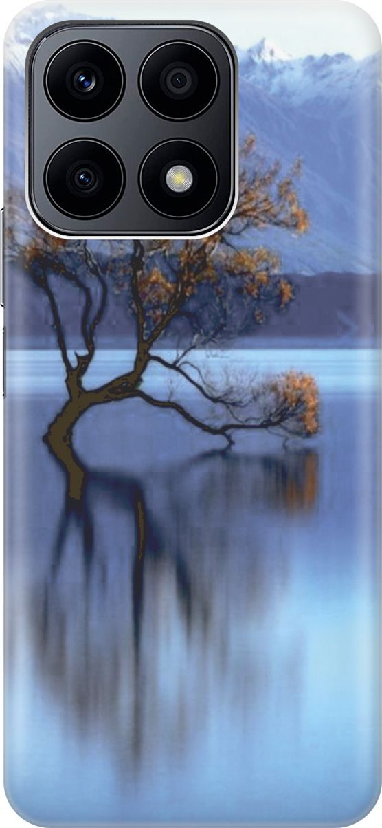 

Силиконовый чехол на Honor X8a с принтом "Дерево посреди озера", Бирюзовый;голубой, 158884