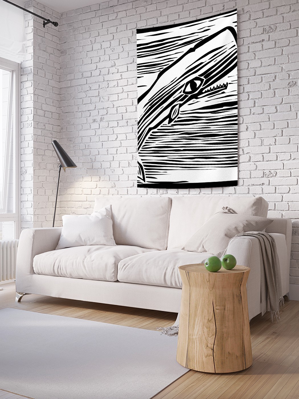 

Вертикальное фотопанно на стену JoyArty Зубастый кит 150x200 см, Зубастый кит