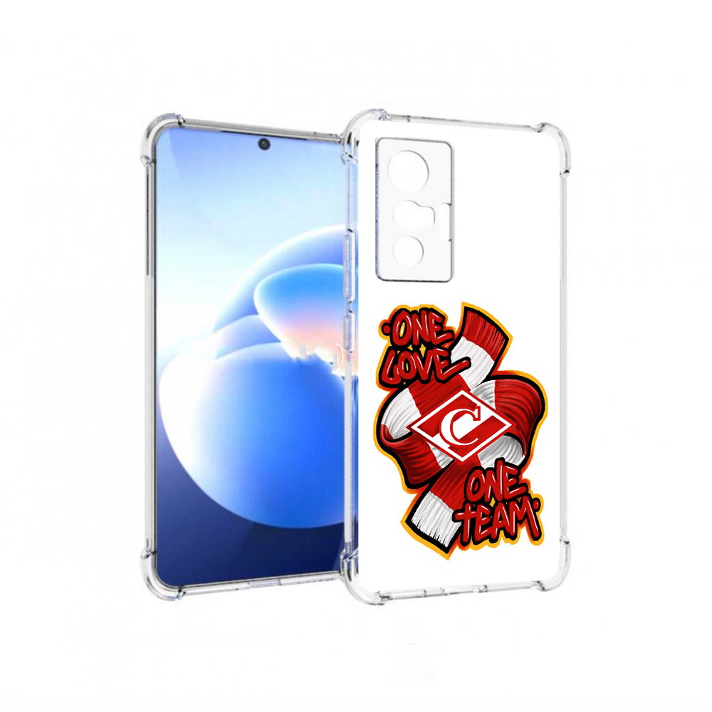 

Чехол MyPads Tocco для Vivo X70 ФК спарак 1 любовь, Прозрачный, Tocco