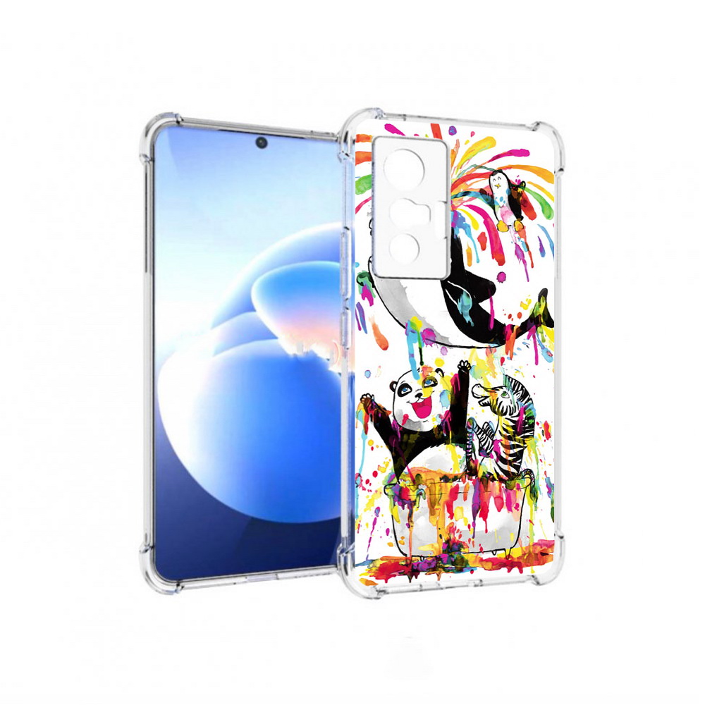 

Чехол MyPads Tocco для Vivo X70 Хиппи кит, Прозрачный, Tocco