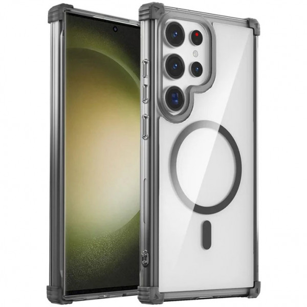

Чехол RosCase Nature Magnetic с поддержкой MagSafe для Samsung Galaxy S23 Ultra, Черный