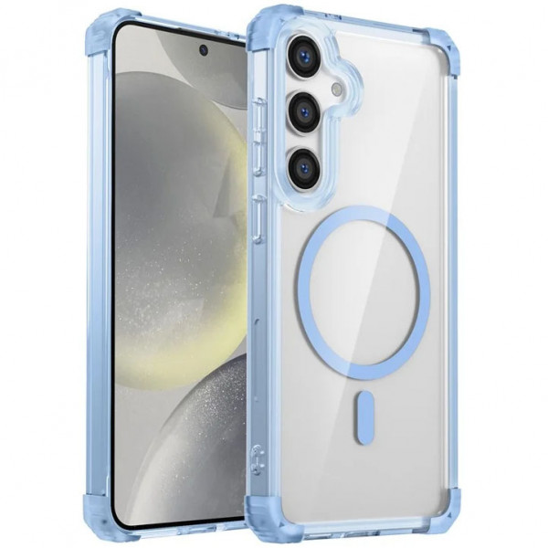 

Чехол RosCase Nature Magnetic с поддержкой MagSafe для Samsung Galaxy S24, Синий