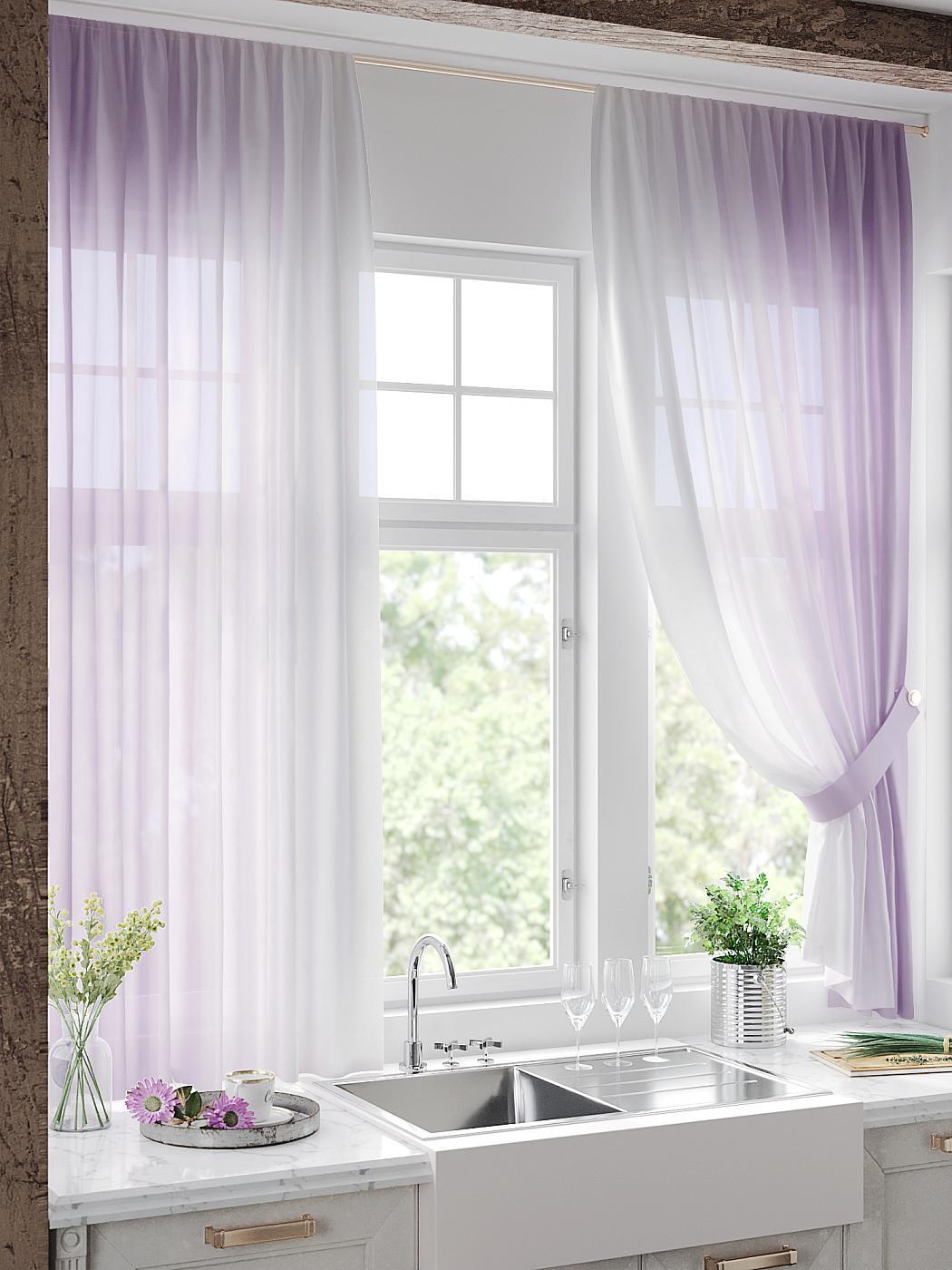 

Комплекты штор AT HOME Рифенкрит высота 180 см, ширина 150 см, Белый, 930775