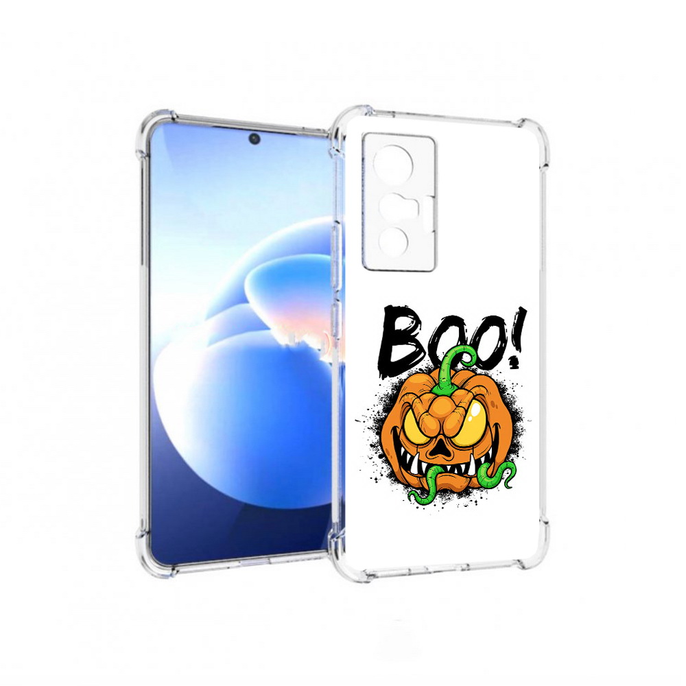 

Чехол MyPads Tocco для Vivo X70 Хэллоуин бу, Прозрачный, Tocco