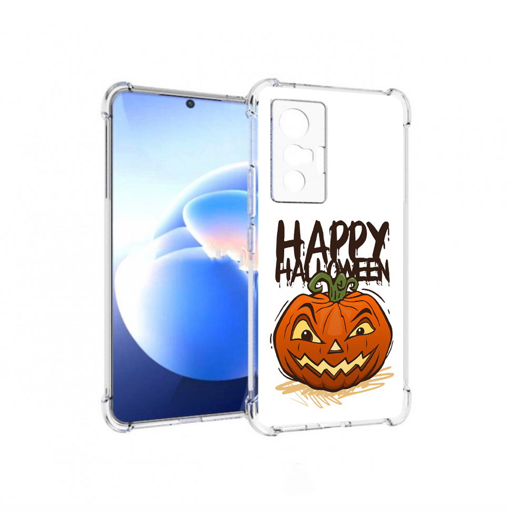 

Чехол MyPads Tocco для Vivo X70 Хэллоуин счастливый, Прозрачный, Tocco