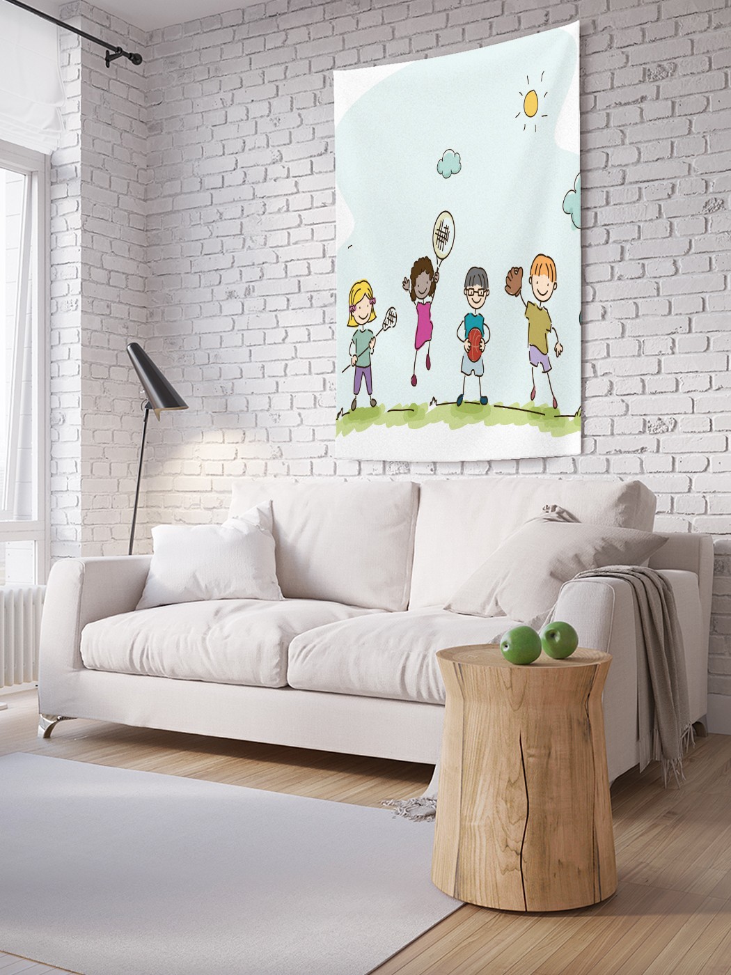 

Вертикальное фотопанно на стену JoyArty Детские подвижные игры 150x200 см, Детские подвижные игры