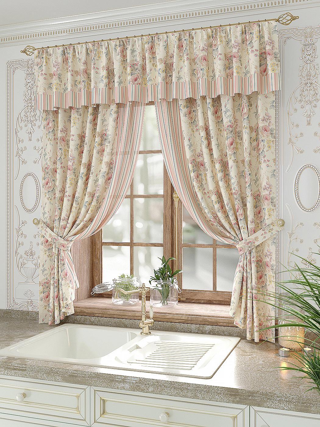 

Комплекты штор AT HOME Дрейбон высота 180 см, ширина 150 см, Бежевый, 934026
