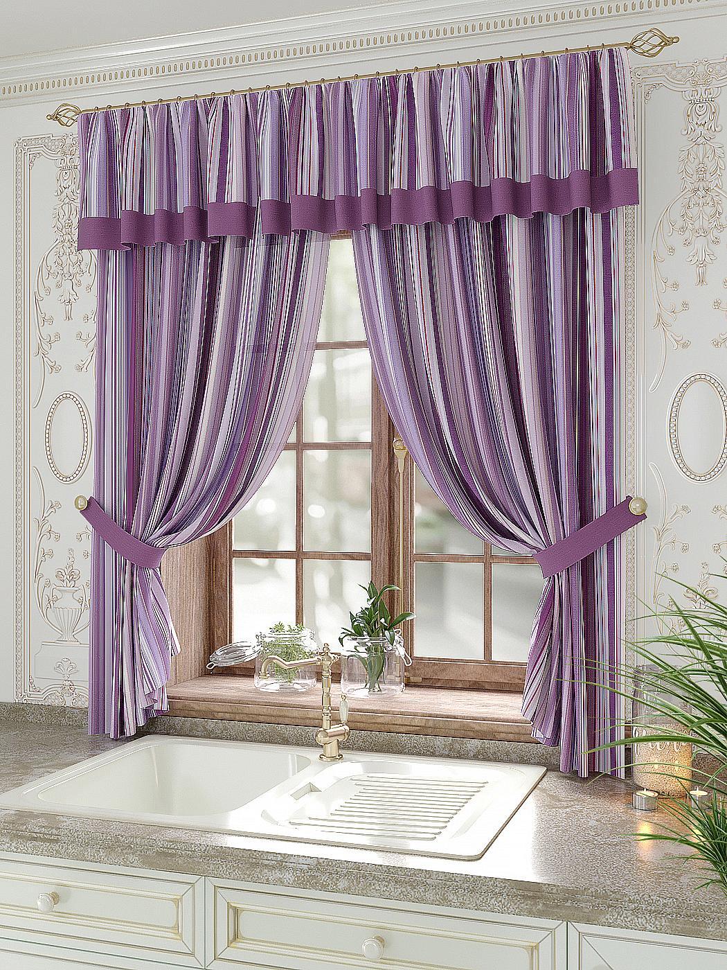 

Комплекты штор AT HOME Олритан высота 180 см, ширина 150 см, Розовый, 934044