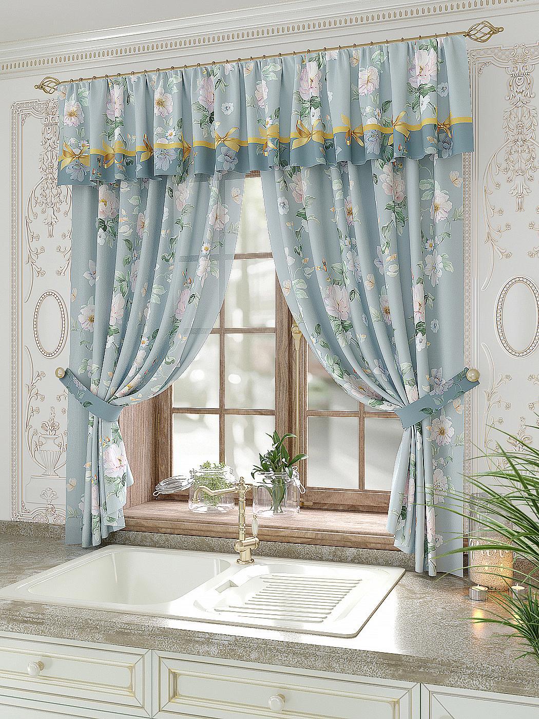 

Комплекты штор AT HOME Руклион высота 180 см, ширина 150 см, Бежевый, 934081