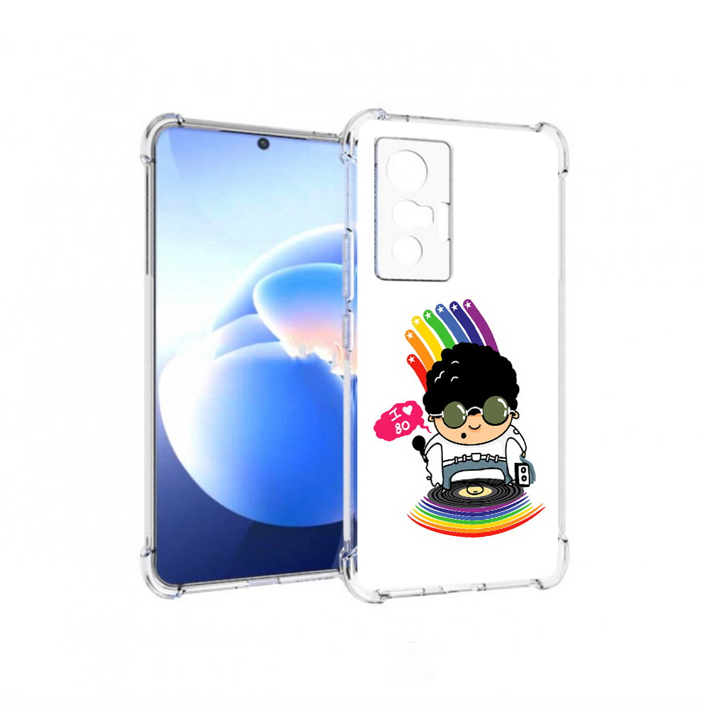 

Чехол MyPads Tocco для Vivo X70 Я люблю 80-е, Прозрачный, Tocco