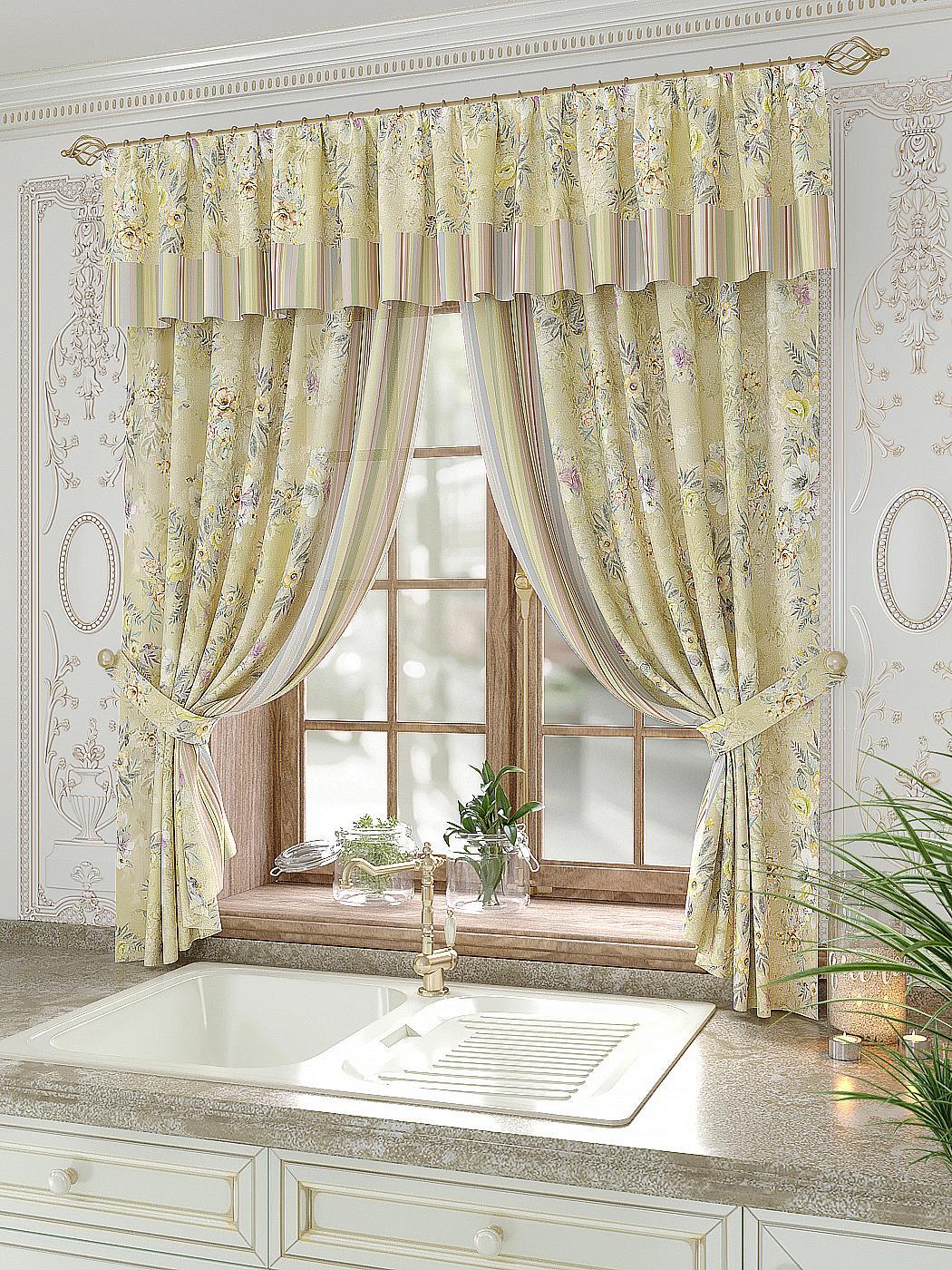

Комплекты штор AT HOME Вайлорс высота 180 см, ширина 150 см, Бежевый, 934084