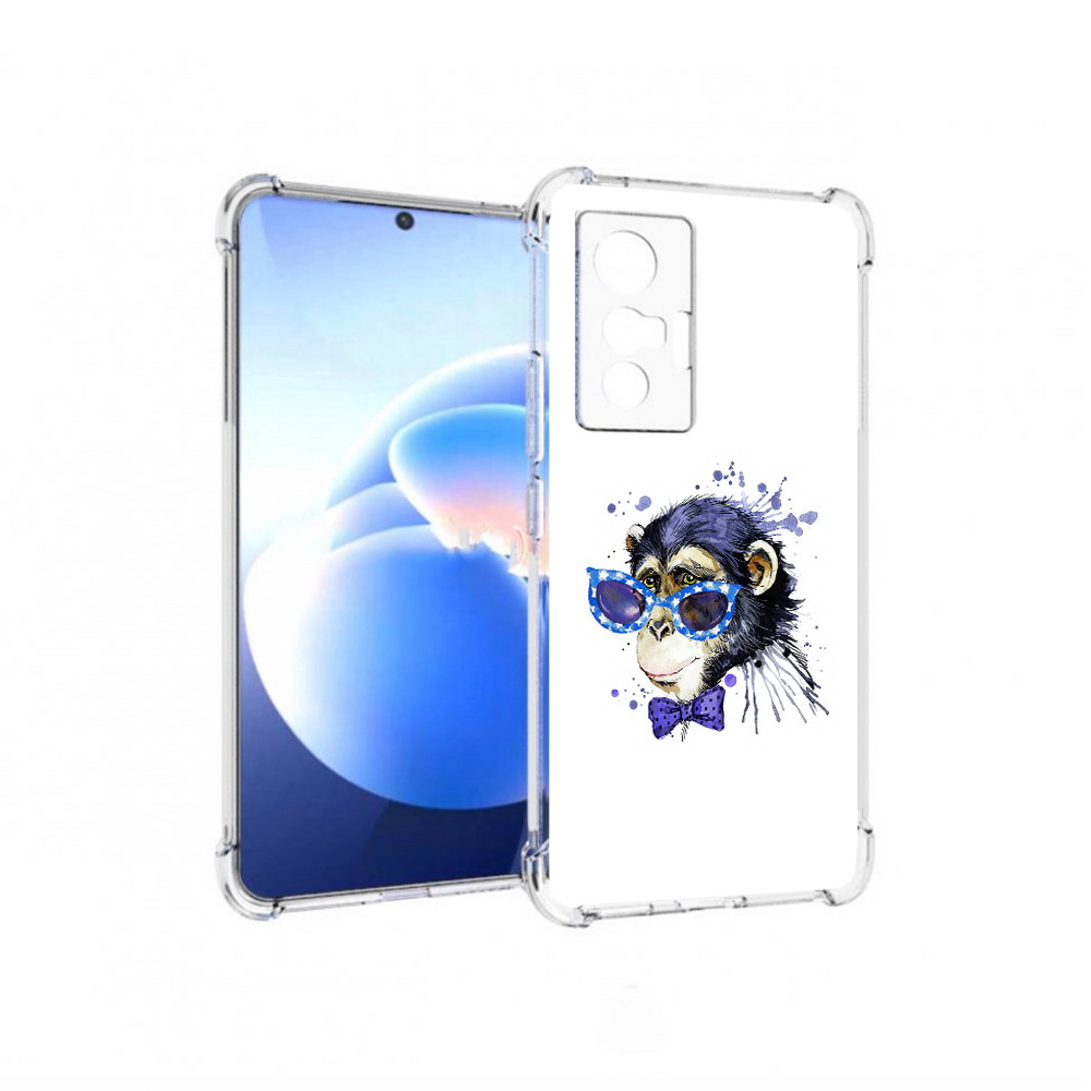 

Чехол MyPads Tocco для Vivo X70 акварельная обезьяна, Прозрачный, Tocco