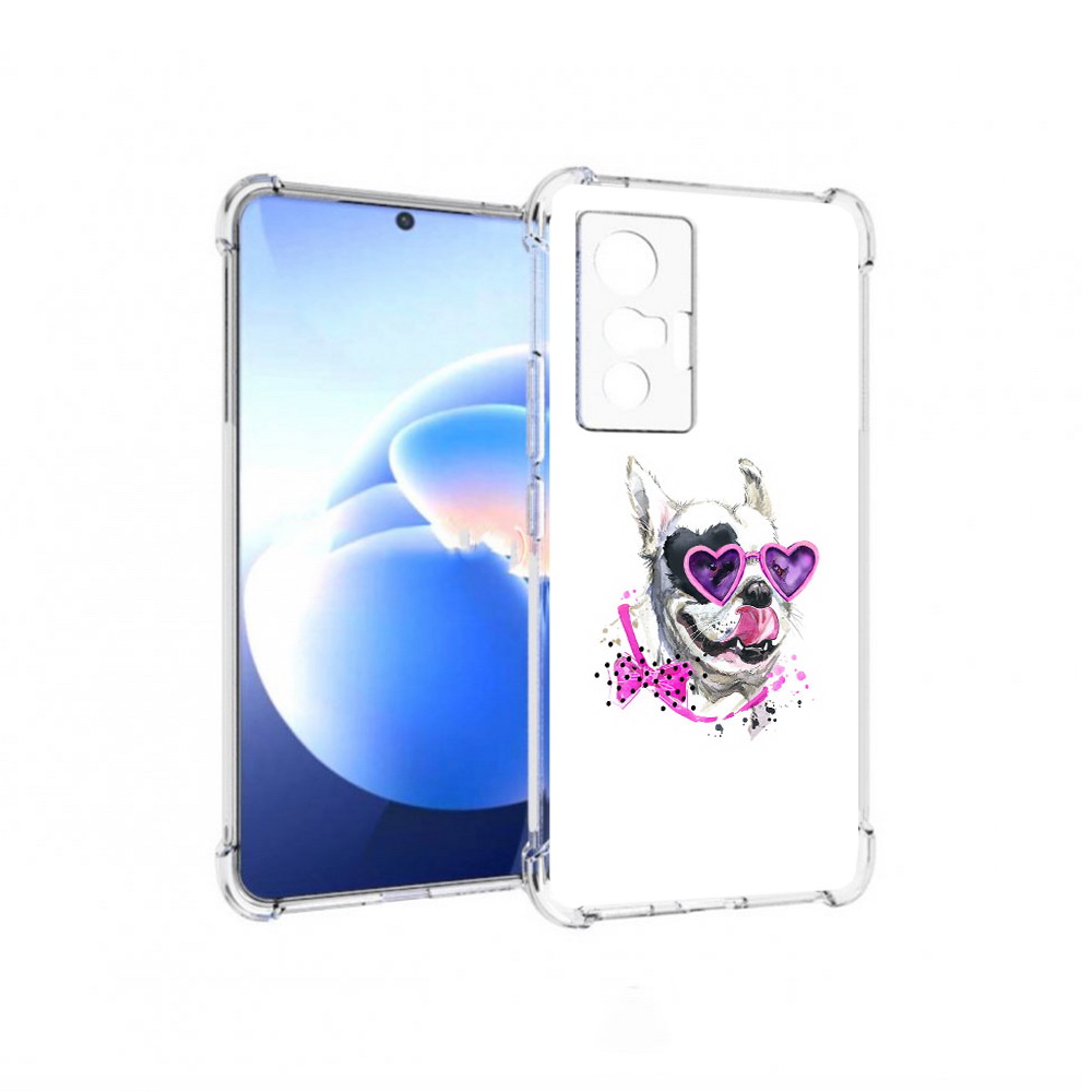 

Чехол MyPads Tocco для Vivo X70 акварельный пёс, Прозрачный, Tocco