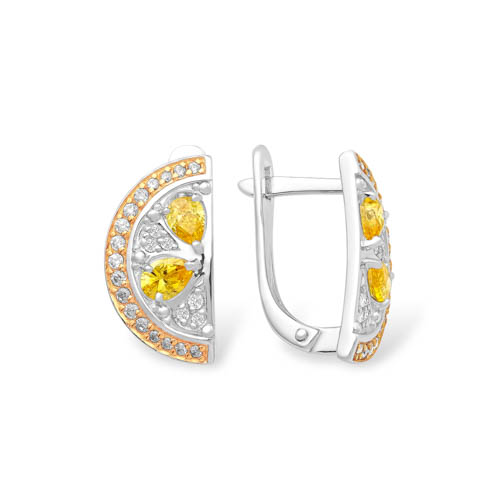 

Серьги из серебра EFREMOV 1210048210, фианит, 1210048210